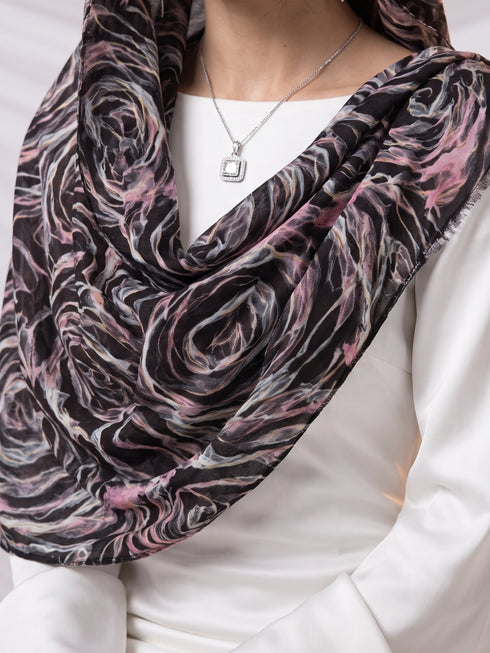 Glitter Festive Woolen Stole - 01