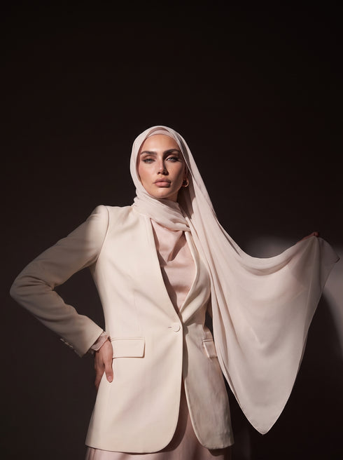 Noura Jersey Hijab - Oyster