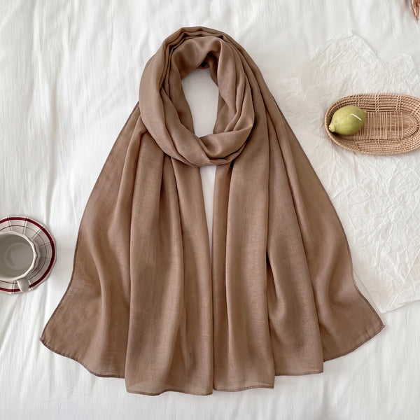 Celeste Summer Hijab - Mocha Brown