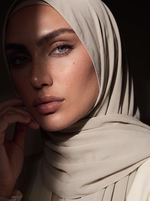 Noura Jersey Hijab - Fawn