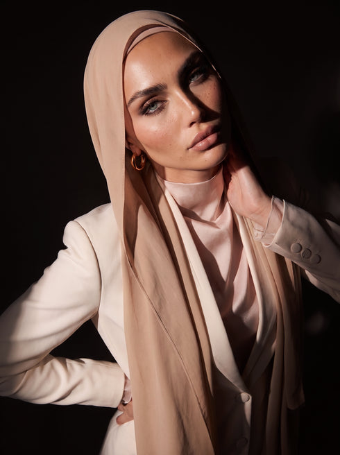 Noura Jersey Hijab - Camel