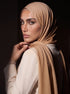 Noura Jersey Hijab - Tan Brown