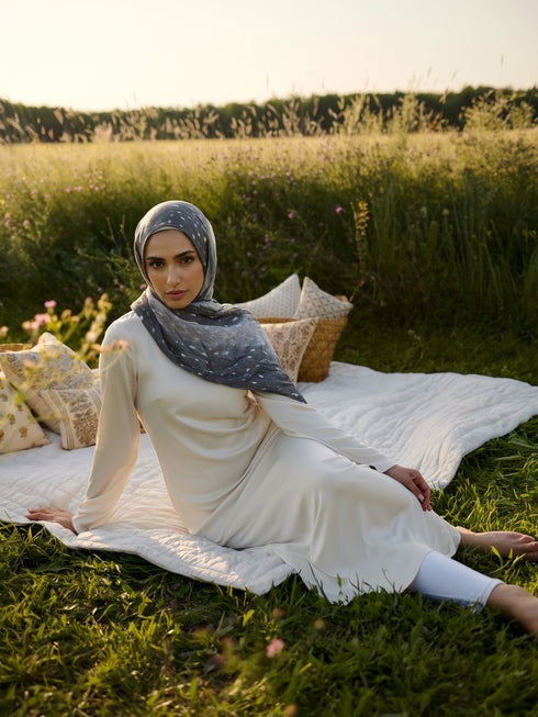 Moonlit Speckle Printed Modal Hijab