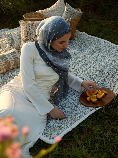 Moonlit Speckle Printed Modal Hijab