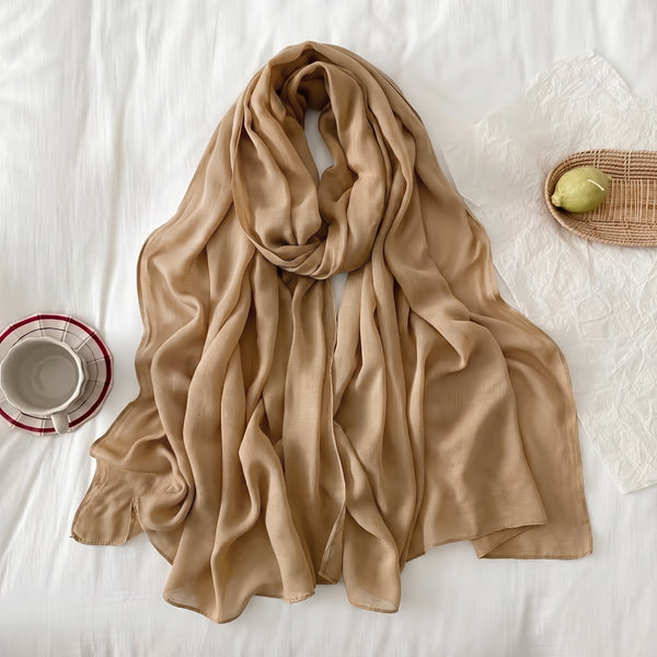 Celeste Summer Hijab - Peanut Brown