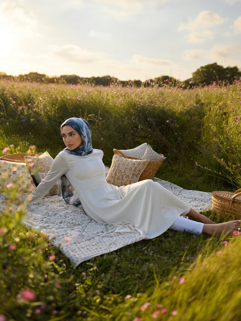 Rain-washed Printed Modal Hijab