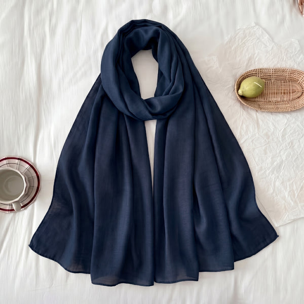 Celeste Summer Hijab - Navy Blue