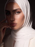 Noura Jersey Hijab - White