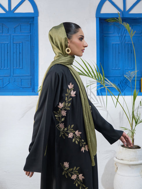 Cannes Embroidered Abaya