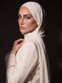 Noura Jersey Hijab - Pearl White