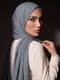 Noura Jersey Hijab - Charcoal Grey