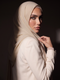 Noura Jersey Hijab - Cream