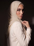 Noura Jersey Hijab - Cream