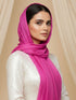 Soft Tissue Silk Hijab - Fuchsia