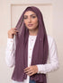 Built-in Magnet Hijab - Purple