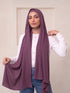 Built-in Magnet Hijab - Purple