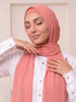 Built-in Magnet Hijab - Salmon Pink