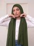 Built-in Magnet Hijab - Olive