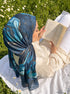 Blue Quartz Printed Modal Hijab