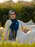 Blue Quartz Printed Modal Hijab