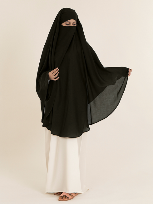 Khimar Hijab - Black