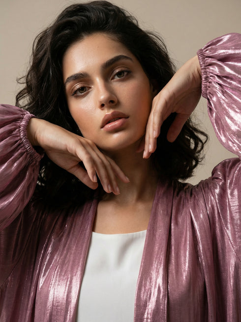 Blush Glow Abaya