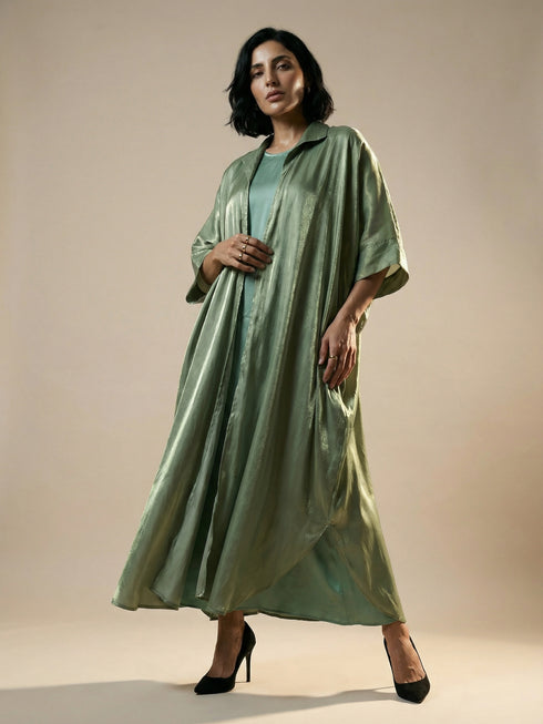 Sage Coat Style Abaya