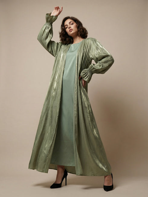 Sage Glow Abaya