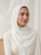 Noor Lace Hijab - White
