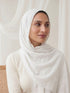 Noor Lace Hijab - White