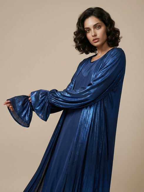 Sapphire Glow Abaya