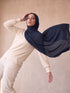 Organic Bamboo Jersey Hijab - Navy Blue