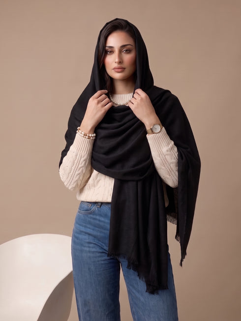 Zeba Winter Scarves - Black