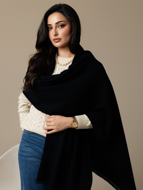 Zeba Winter Scarves - Black
