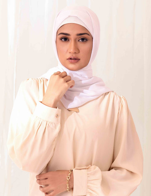 Chiffon Bubble - White