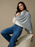 Zeba Winter Scarves - Ash Grey