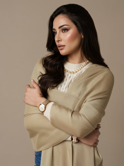 Zeba Winter Scarves - Khaaki