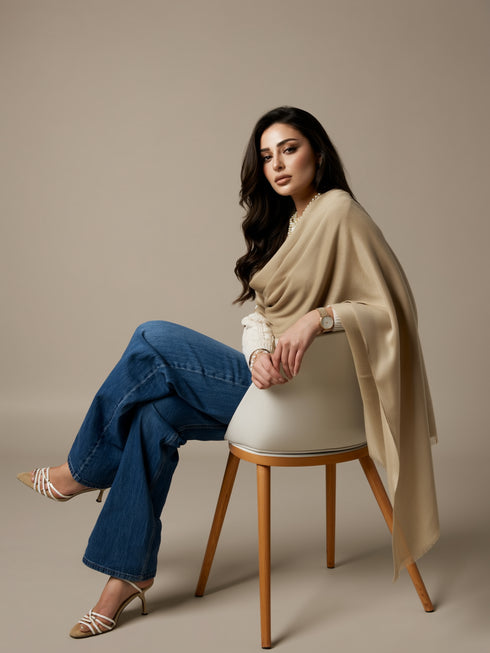 Zeba Winter Scarves - Khaaki