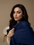 Zeba Winter Scarves - Navy Blue