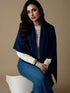Zeba Winter Scarves - Navy Blue
