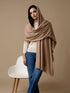 Zeba Winter Scarves - Tan Brown