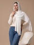 Zeba Winter Scarves - White
