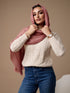 Zeba Winter Scarves - Dusty Pink