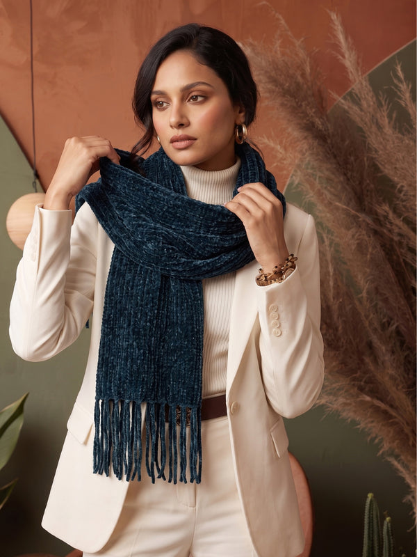Snuggle-soft Muffler - Navy Blue