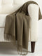 Plain Cashmere Scarves - Peanut Brown