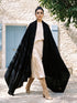 Sequins Blended Pashmina Shawl - Black