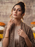 Silky Velvet Woolen Stole - Espresso