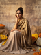 Silky Velvet Woolen Stole - Caramel