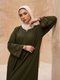 Crescent Abaya - Olive