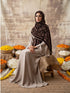 Silky Velvet Woolen Stole - Chocolate Brown